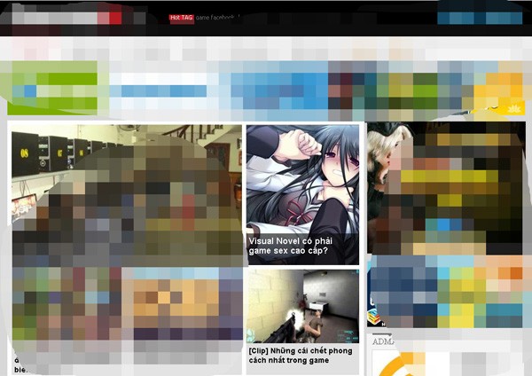 Hình ảnh một trang web nổi tiếng về game lên tiếng “đòi công lý” cho thể loại Sex game Visual Novel nhưng lại đăng những hình ảnh "không ăn nhập"